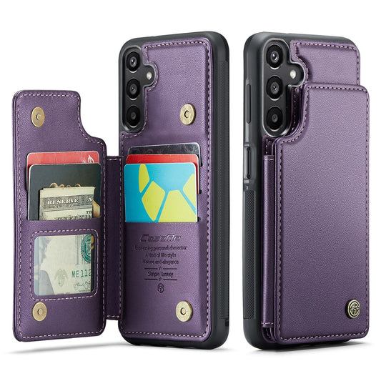 New RFID Blocking Card Holder Leather Phone Case for Samsung Galaxy A