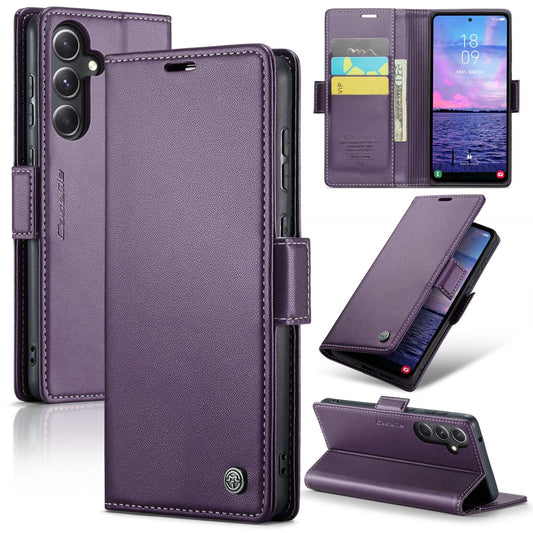 New RFID Blocking Card Holder Wireless Charging Phone Case for Samsung Galaxy A16