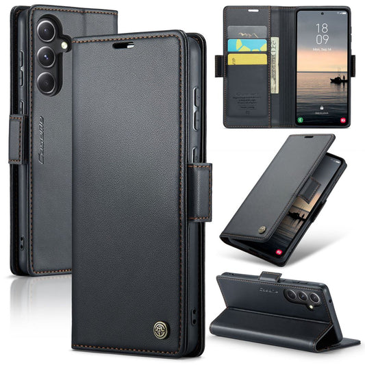 New RFID Blocking Card Holder Wireless Charging Phone Case for Samsung Galaxy A16